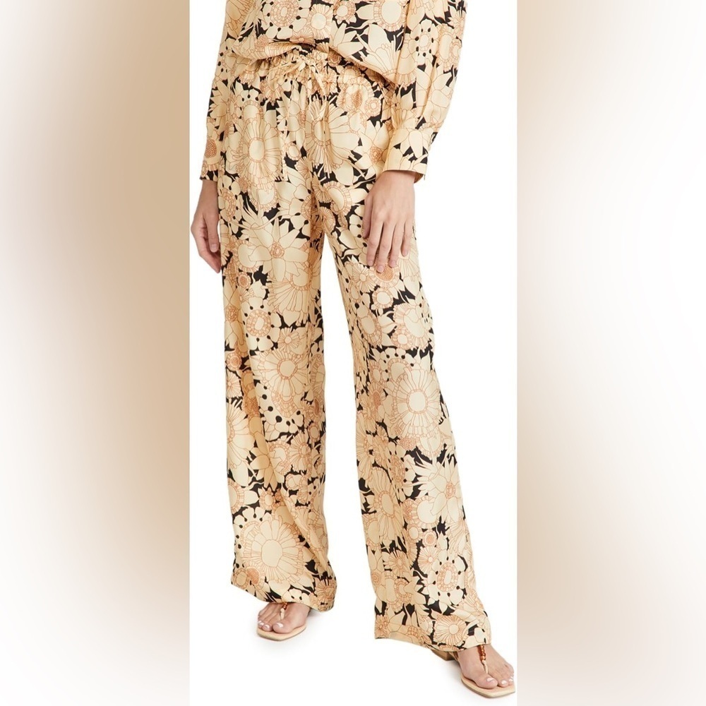 NWT Rebecca Taylor Pop Art Drawstring 100% Silk Pants
Size Large